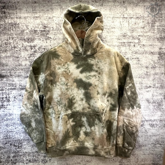 Talentless Camouflage Colored Heavyweight Tie Dye Hoodie - Men's Large - Picture 1 of 16